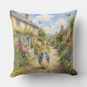Coussin Lapin Classique dans une Ville de Campagne Anglais