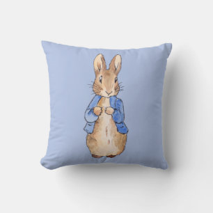 Coussin Lapin classique en veste bleue