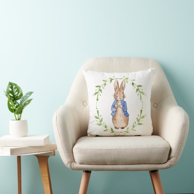 Coussin Lapin classique en veste bleue Premier Anniversair (Chaise)