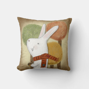 Coussin Lapin de bois avec maïs