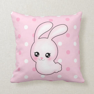 Coussin Lapin de Pâques de rose d'Anime de Chibi