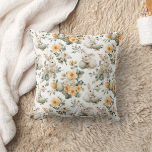 Coussin Lapin de Pâques Floral Vintage (2)
