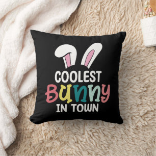 Coussin Lapin de Pâques le plus cool de la ville