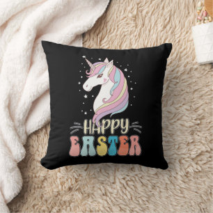 Coussin Lapin de Pâques Licorne Œufs de Lapin