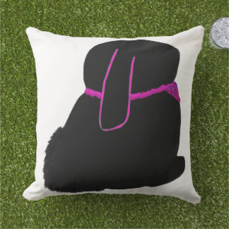 Coussin Lapin diva avec éclat