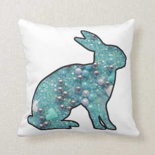 Coussin Lapin doux double face