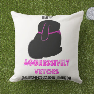 Coussin Lapin drôle avec goût