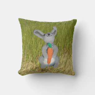Coussin - Lapin en Herbe