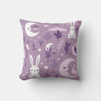 Coussin lapin et lune