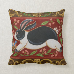 Coussin Lapin folklorique