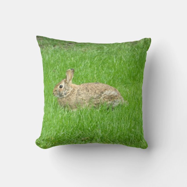 Coussin lapin (herbe verte) (Recto)