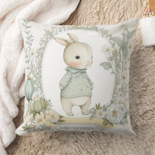 Coussin lapin lapin mignon Personnalisé