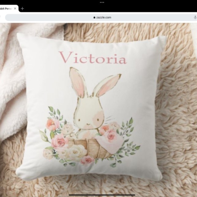 Coussin lapin lapin mignon Personnalisé bébé moderne (Créateur téléchargé)
