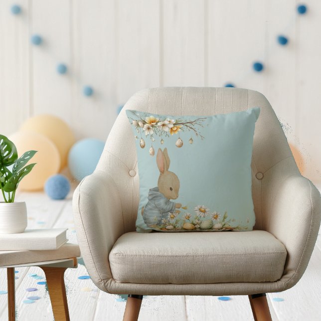 Coussin lapin mignon avec canard (Créateur téléchargé)