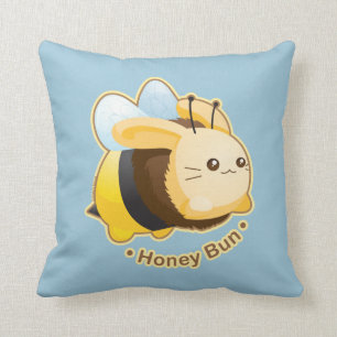 Coussin Lapin mignon de petit pain de miel