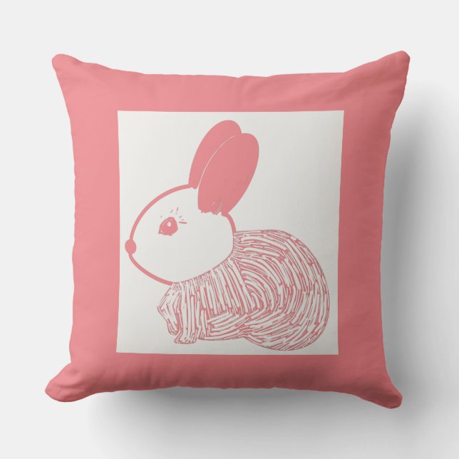 Coussin Lapin mignon lapin (Recto)
