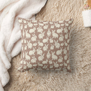 Coussin Lapin Moulin Moulin Bonanza - Mocha Mousse.