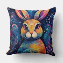Lapin spirales et cœurs Bleu