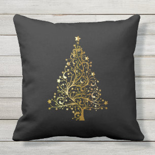 Coussin L'arbre de Joyeux Noël tient le premier rôle chi