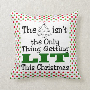 Coussin L'Arbre De Noël Drôle N'Est Pas Que Quelque Chose 