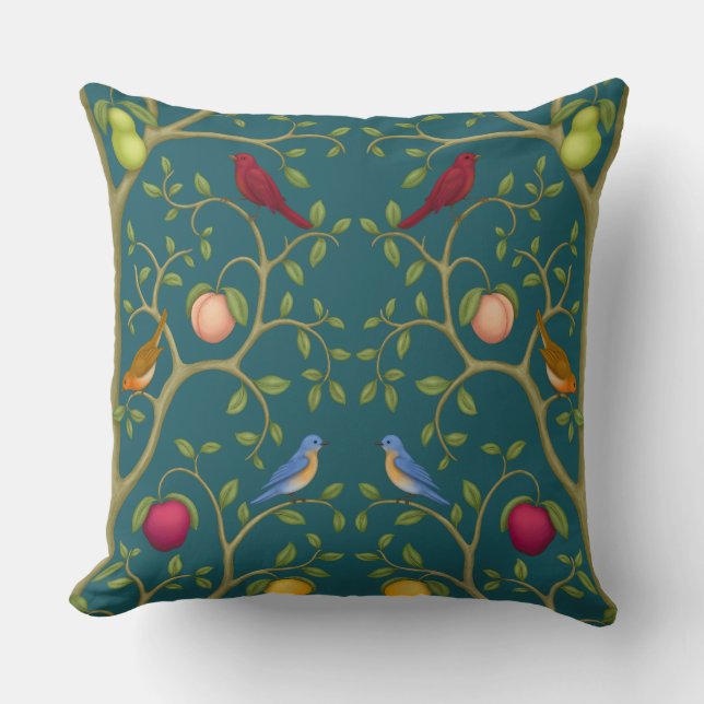 Coussin L'Arbre des Trésors Vivants (Recto)