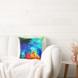Coussin L'arc-en-ciel des couleurs de Nebulae. Commandez d