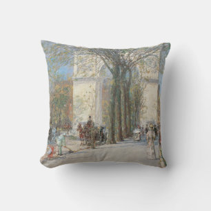 Coussin L'Arche de Washington, Printemps par Frederick Chi
