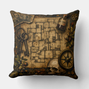 Coussin L'architecte de la mort : le château meurtrier de