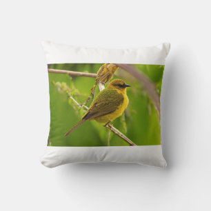 Coussin L'architecte maître : Le tisserin au travail