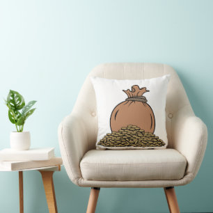 Coussin L'argent compte même dans les rêves