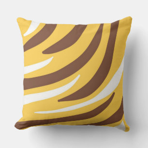 Coussin l'art abstrait tigre