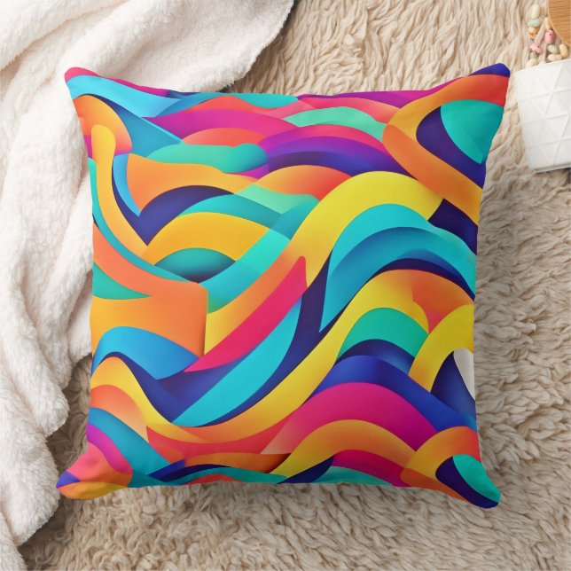 Coussin L'art Abstrait Wavy (Couverture)