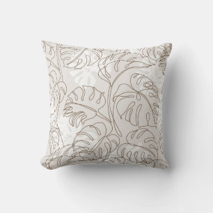 Coussin L'art botanique minimal sans couture motif. m trop
