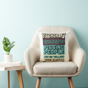 Coussin L'art de faire sortir les gens de la poubelle