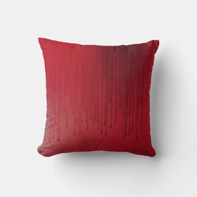 Coussin L'art de la peinture rouge foncé (Recto)