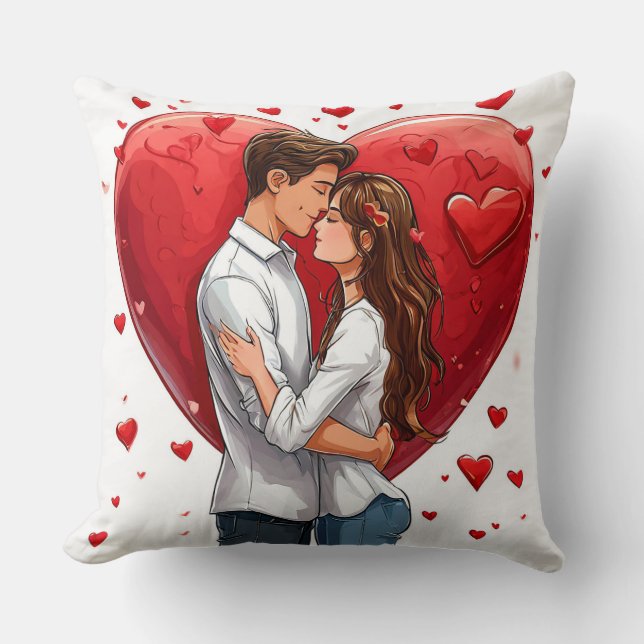 Coussin l'art de la Saint-Valentin (Recto)