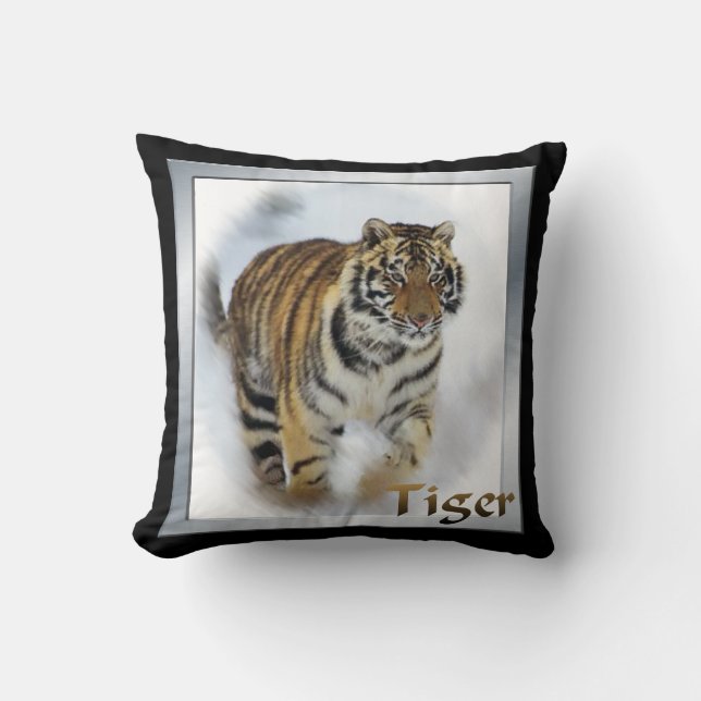 Coussin L'art des amateurs de tigres (Recto)