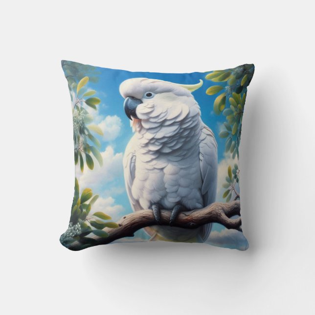Coussin L'art du Cockatoo (Recto)