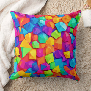 Coussin L'art en cristal coloré