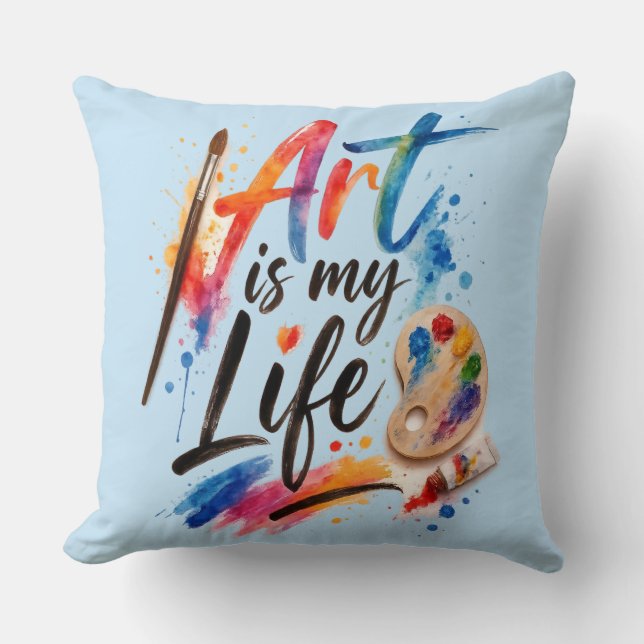 Coussin L'art est ma vie (Recto)