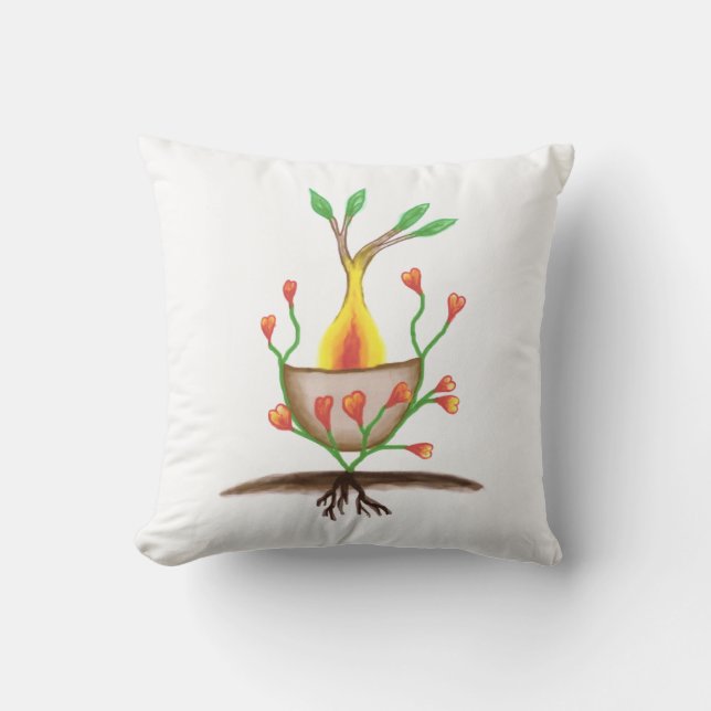 Coussin L'art Plante de l'enfant (Recto)
