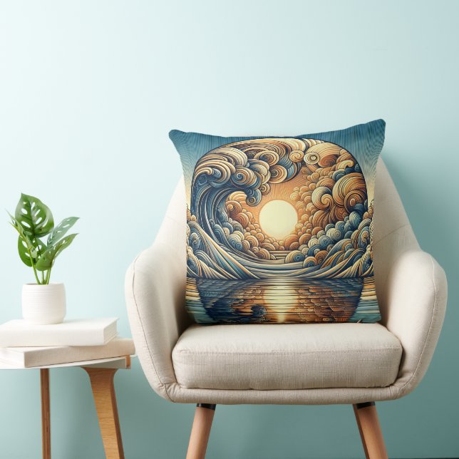 Coussin L'art surréaliste de la réflexion (Chaise)