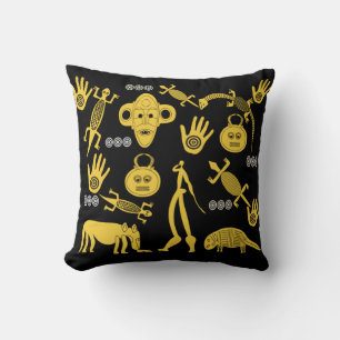 Coussin L'art tribal abstrait africain