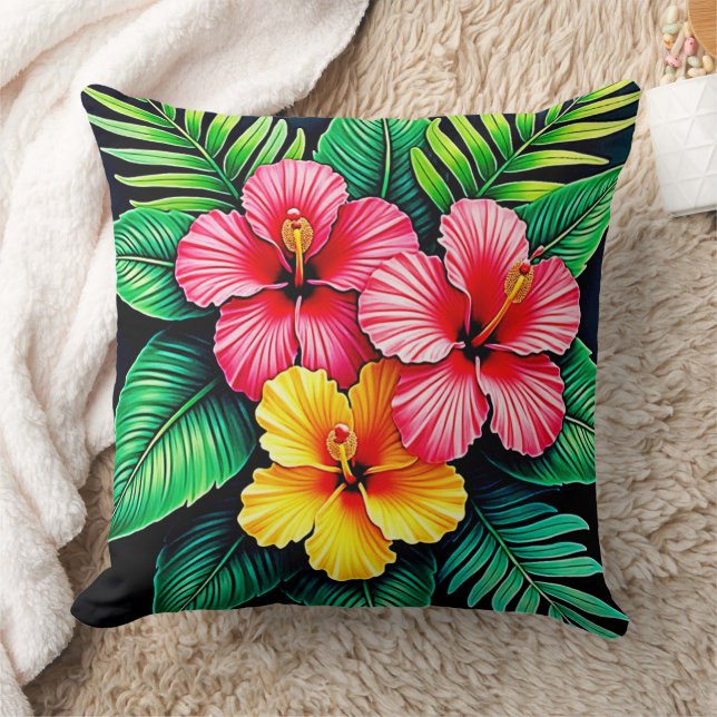 Coussin L'art tropical des Hibiscus (Couverture)