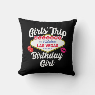 Coussin Las Vegas Anniversaire - Vegas Girls Voyage pour A