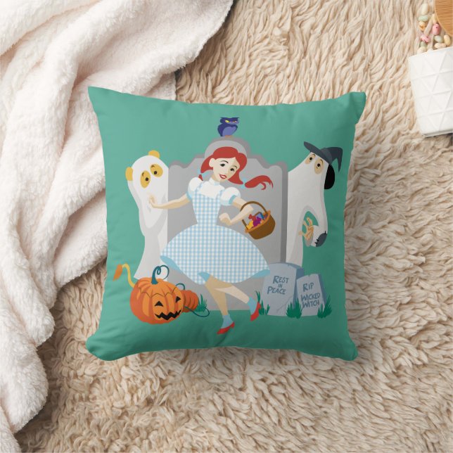 Coussin L'Assistant D'Oz™ | Dorothy Halloween Joyeuse Dans (Couverture)