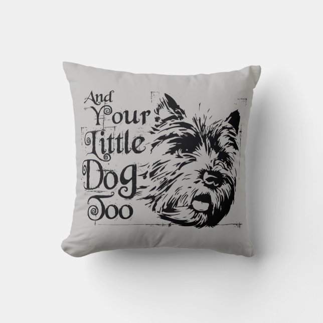 Coussin L'Assistant D'Oz™ | Et Ton Petit Chien Aussi (Recto)