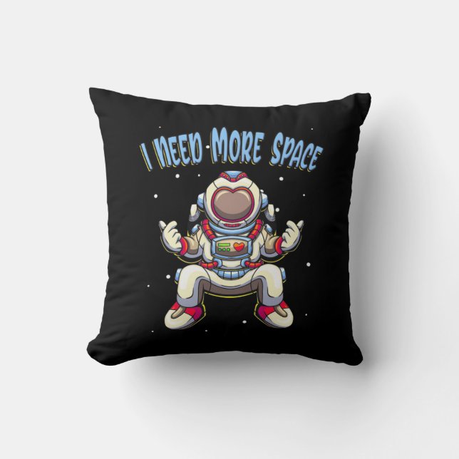 Coussin L'astronaute a besoin d'espace (Recto)