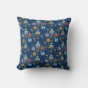 Coussin L'astronaute spatiale Homme coloré