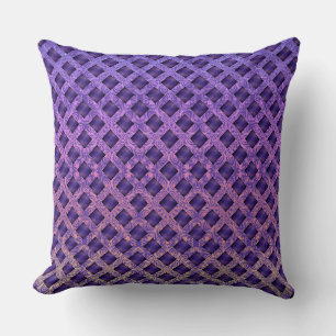 Coussin Lattice de Boho de Passion violette